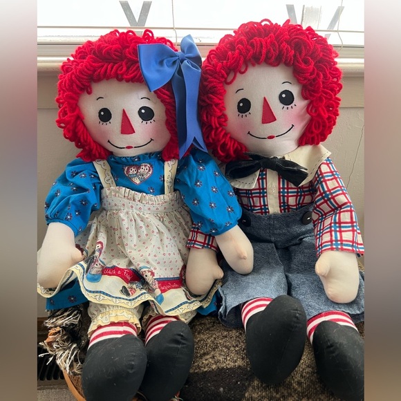 Vintage Raggedy Ann & Andy Dolls From Daisy Kingdom Fabric Patterns. - Picture 12 of 15
